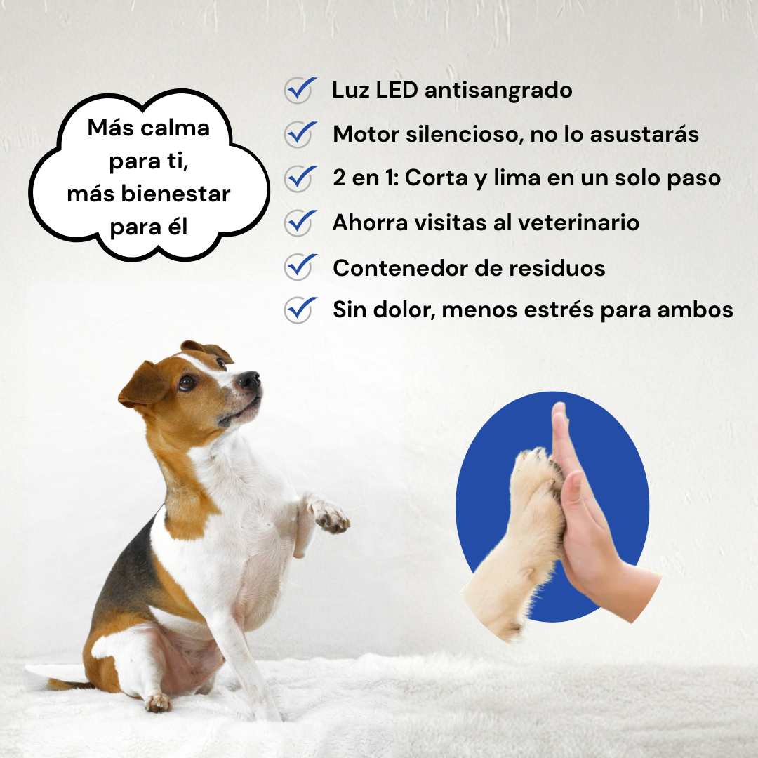 TrimacPro™ Cortauñas eléctrico con luz LED antisangrado